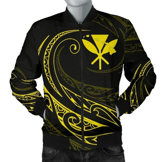 FUNSTUFFPRINT Kanaka Polynesian Men√¢‚Ç¨‚Ñ¢s Bomber Jacket