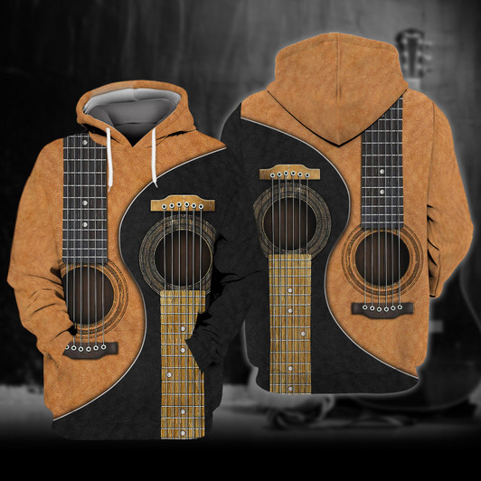 FUNSTUFFPRINT  Love Guitar    3D Hoodie and Zip Hoodie