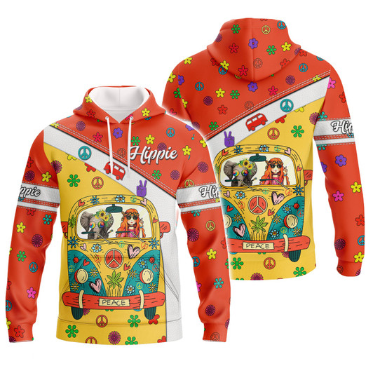 FUNSTUFFPRINT Lover Hippie- 3D Full Print    3D Hoodie and Zip Hoodie