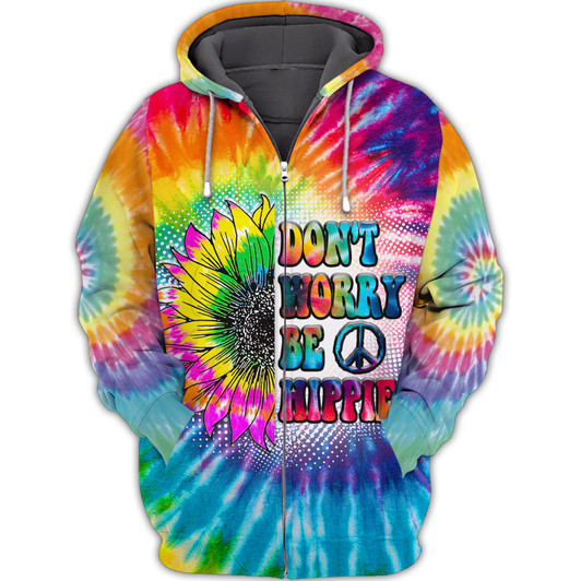 FUNSTUFFPRINT July Girl Hippie  3D Hoodie and Zip Hoodie