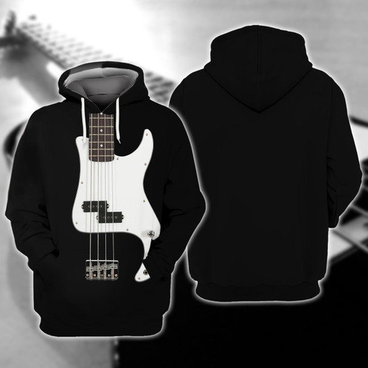 FUNSTUFFPRINT Bass Guitar 3D Full Print 196  3D Hoodie and Zip Hoodie