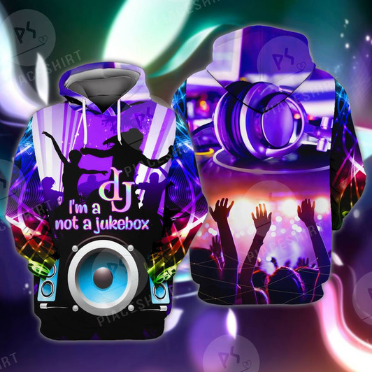 FUNSTUFFPRINT  DJ - 3D Full Print  3D Hoodie and Zip Hoodie