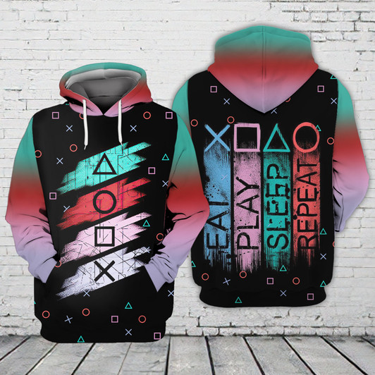 FUNSTUFFPRINT    Gamer, 3D Full Print 05   3D Hoodie and Zip Hoodie