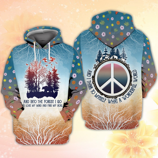 FUNSTUFFPRINT  And Into The Forest I Go To Lose My Mind And Find My Soul     3D Hoodie and Zip Hoodie