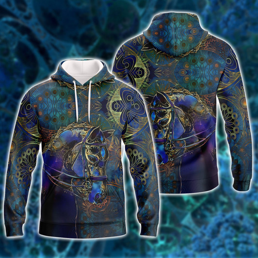 FUNSTUFFPRINT  Horse - Poseidon -  Full Print   3D Hoodie and Zip Hoodie