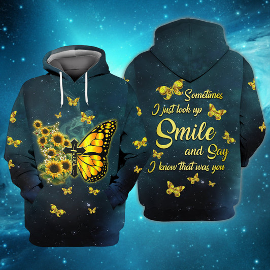 FUNSTUFFPRINT   Butterfly Faith - Full Print   3D Hoodie and Zip Hoodie