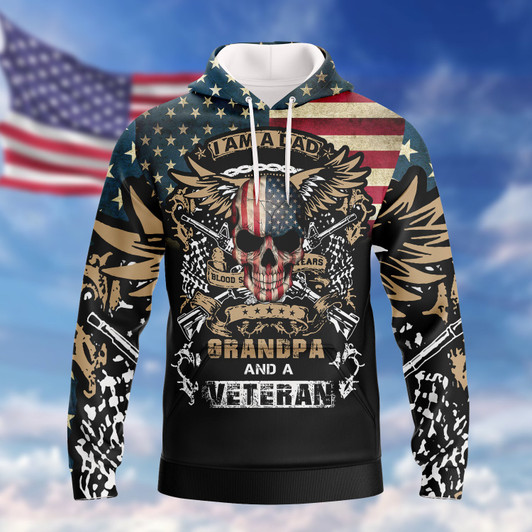FUNSTUFFPRINT Veteran 02  3D Hoodie and Zip Hoodie