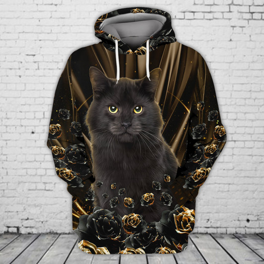 FUNSTUFFPRINT Cat,  Full Print 10    3D Hoodie and Zip Hoodie