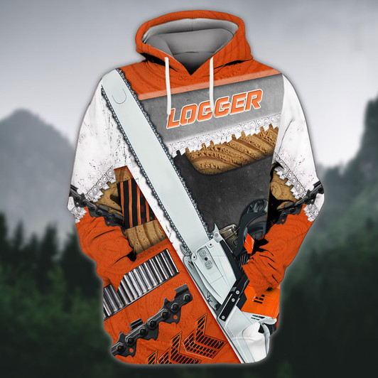FUNSTUFFPRINT Logger 3D - Hadn 2 3D Hoodie and Zip Hoodie
