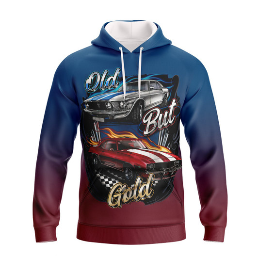 FUNSTUFFPRINT Old But Gold 3D Hoodie and Zip Hoodie