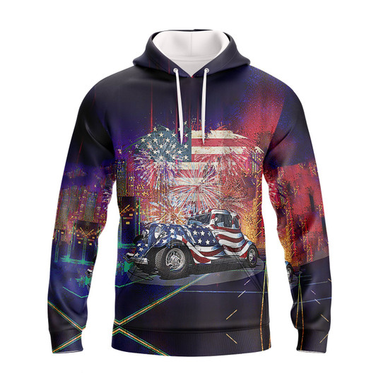 FUNSTUFFPRINT Hot Rod - Full Print  3D Hoodie and Zip Hoodie
