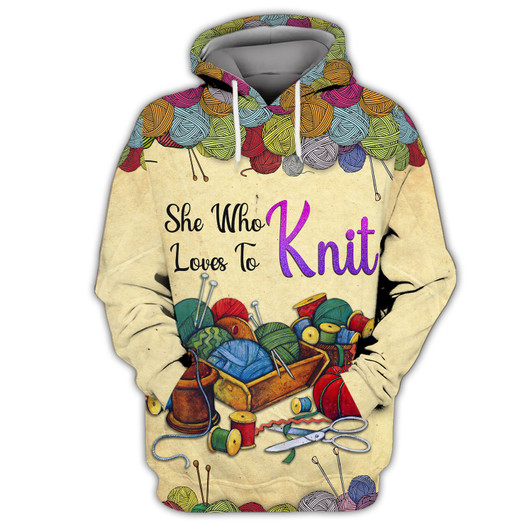 FUNSTUFFPRINT Love Crochet 511 3D Full Print 3D Hoodie and Zip Hoodie