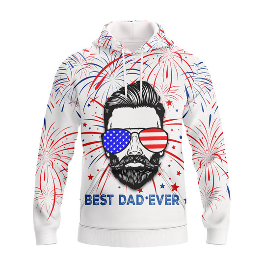 FUNSTUFFPRINT  Independence Day Is Coming - Best Dad Ever  3D Hoodie and Zip Hoodie