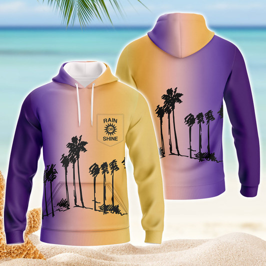 FUNSTUFFPRINT Rain And Shine  3D Hoodie and Zip Hoodie