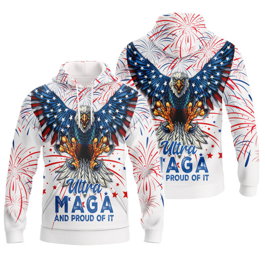 FUNSTUFFPRINT Ultra Ma-ga And Proud Of It Full Print  3D Hoodie and Zip Hoodie