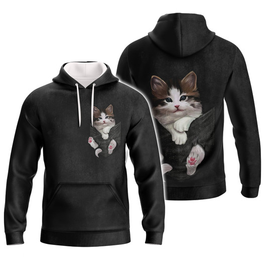 FUNSTUFFPRINT Cat - Full Print HTL   3D Hoodie and Zip Hoodie