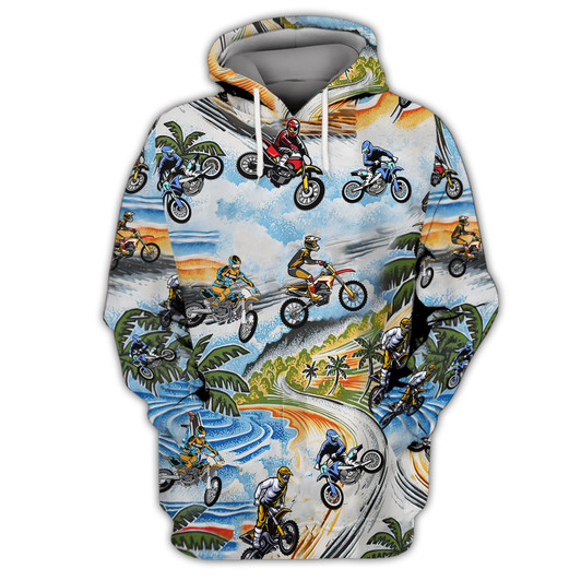 FUNSTUFFPRINT Motocross Style v1  3D Hoodie and Zip Hoodie