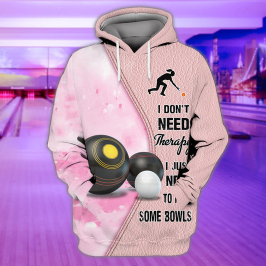 FUNSTUFFPRINT Lawn Bowls 3D Hoodie and Zip Hoodie