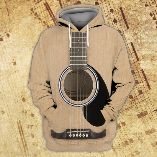 FUNSTUFFPRINT Guitar Ru 3 Full Print 3D Hoodie and Zip Hoodie