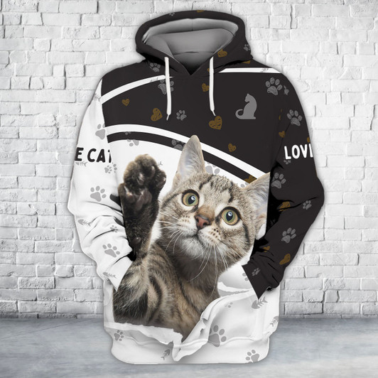 FUNSTUFFPRINT  Cat  Full Print Shirts Cats Shirt  3D Hoodie and Zip Hoodie
