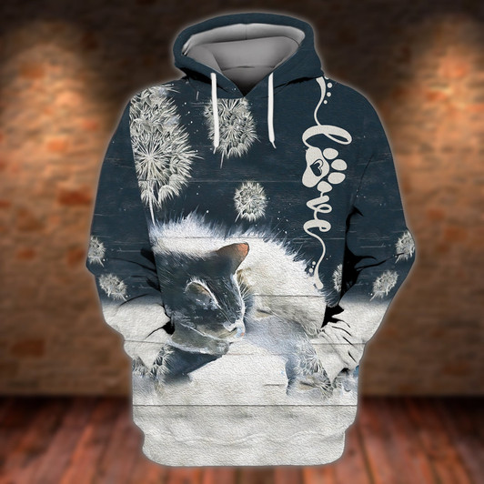 FUNSTUFFPRINT Cat Sleeping 3D Shirts Design   3D Hoodie and Zip Hoodie
