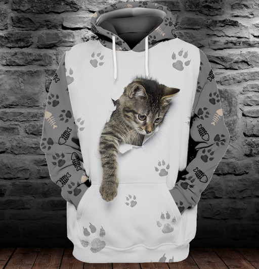 FUNSTUFFPRINT Cute Cats  3D Hoodie and Zip Hoodie