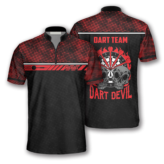 Custom Darts Red Python Custom Darts Jerseys for Men, Perfect Shirt for Dart Players