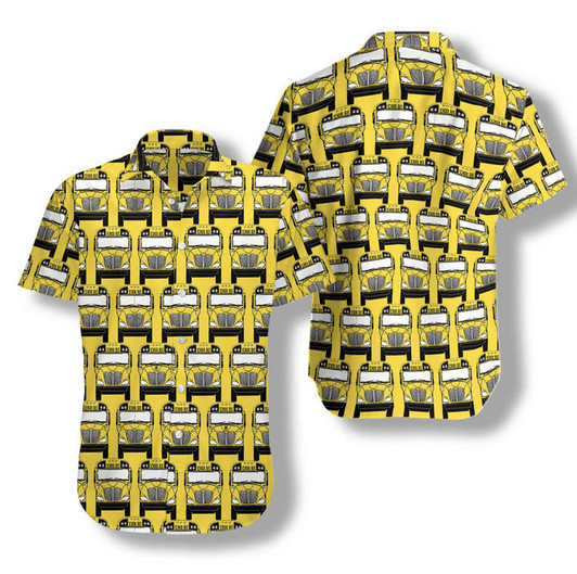 Bus Driver Hawaii shirt, School Bus Hawaiian shirt, Gift for Driver Dad, Grandpa