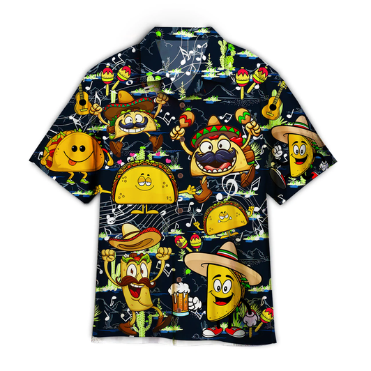 Lets Fiesta Cinco De Mayo Funny Tacos Music Band Hawaiian Shirt