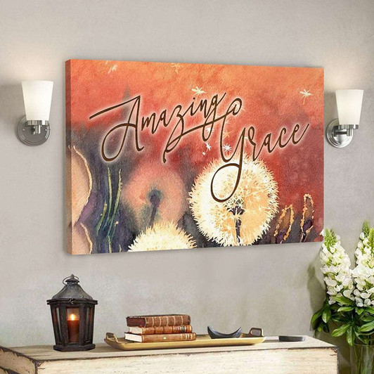 Amazing Grace 1 - Bible Verse Canvas - Scripture Canvas Wall Art - Ciaocustom
