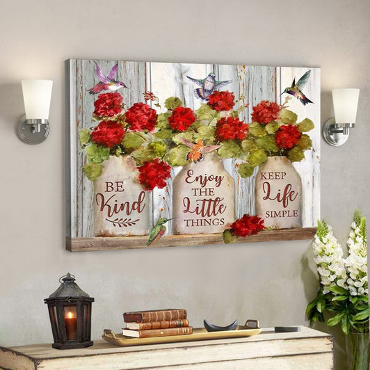 Hummingbird- Be Kind - Bible Verse Canvas - Scripture Canvas Wall Art - Ciaocustom