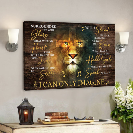 Surrounded by Your Glory What Will My Heart Feel Canvas 2 - Bible Verse Canvas Wall Art - Scripture Canvas - Ciaocustom
