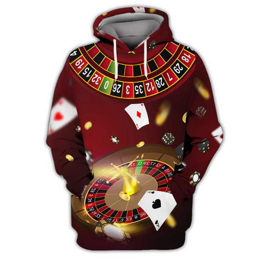 FUNSTUFFPRINT Poker Shirt For Him, Poker Gift For Dad   3D Hoodie and Zip Hoodie