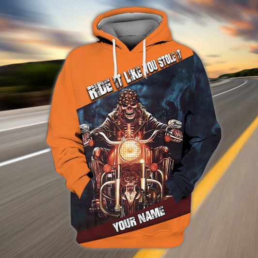FUNSTUFFPRINT Custom Name-Hoodie shirt-Ride it like you stole it 3D Hoodie and Zip Hoodie
