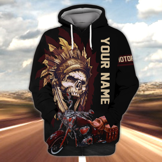 FUNSTUFFPRINT Custom Name-Hoodie-Indians Forever 3D Hoodie and Zip Hoodie