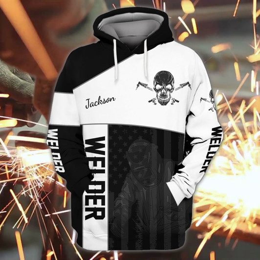 FUNSTUFFPRINT WELDER - Personalized Name   3D Hoodie and Zip Hoodie