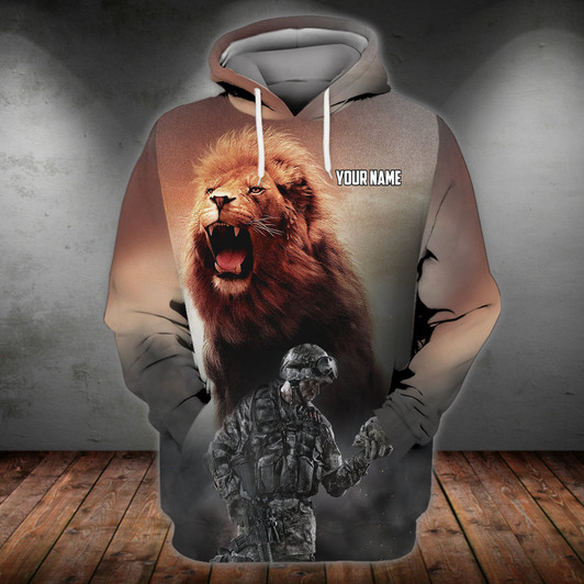 FUNSTUFFPRINT Veteran279 - Personalized Name  3D Hoodie and Zip Hoodie