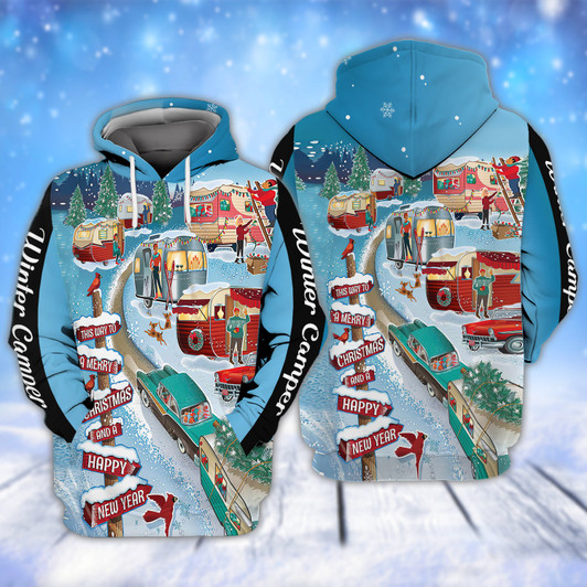 FUNSTUFFPRINT Winter Camper - Dp98  3D Hoodie and Zip Hoodie