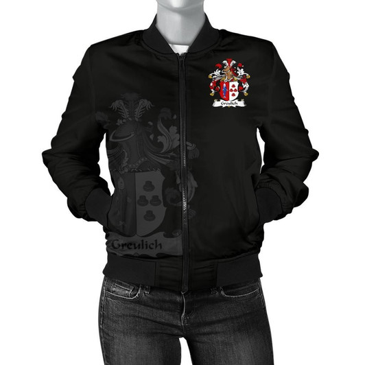 FUNSTUFFPRINTINT Greulich Germany Men’s Bomber Jacket – German Family Crest A7 3D Bomber Jacket