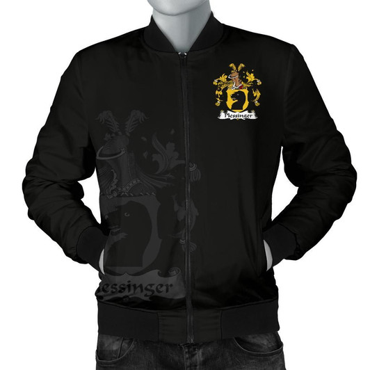FUNSTUFFPRINTINT Plessinger Germany Men’s Bomber Jacket – German Family Crest A7 3D Bomber Jacket