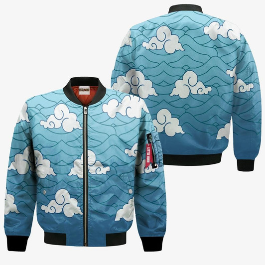 FUNSTUFFPRINTINT  Sakonji Urokodaki Pattern Bomber Jacket Custom KNY Cosplay Costumes  3D Bomber Jacket
