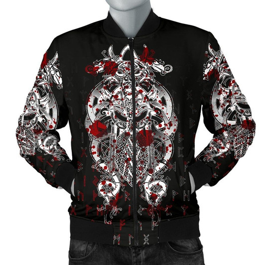 FUNSTUFFPRINTINT Tyr Tattoo Blood Men’s Bomber Jacket A27  3D Bomber Jacket