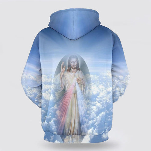 FUNSTUFFPRINT 3D Jesus I Would Rather Stand With God 3D Hoodie and Zip Hoodie