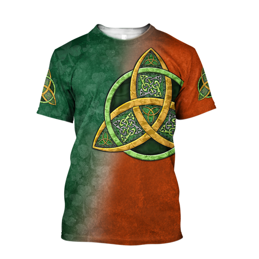 FUNSTUFFPRINT Irish St.Patrick Day Hoodie Shirt for Men and Women, Gift For Patrick's Day, Shamrock Shirt 3D T-shirt