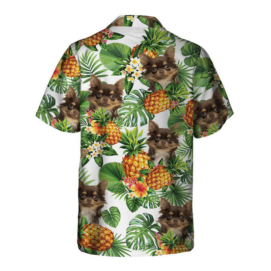 Chihuahua Tropical Pattern Hawaiian Shirt, Dog lover Hawaiian Shirt, summer gift for men and women