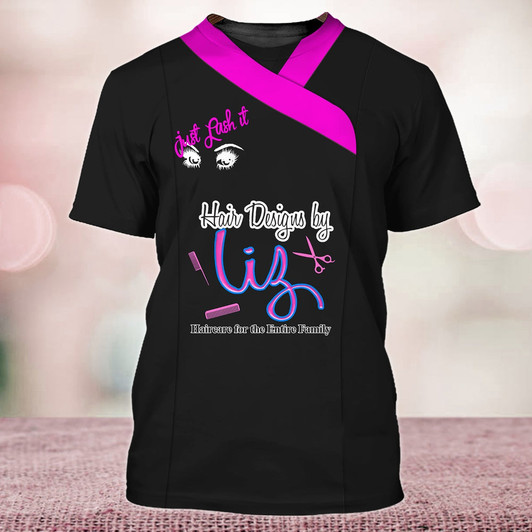 FUNSTUFFPRINT Just Lash It 3D Tshirt Tad Beauty Technician Shirts 3D T-shirt