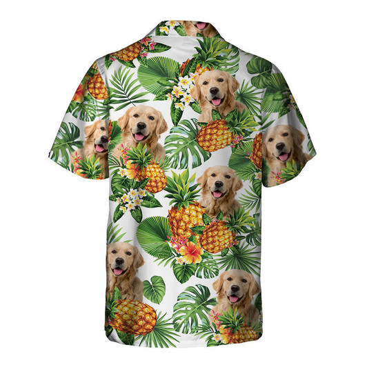 Golden Retriever Tropical Pattern Hawaiian Shirt, Dog lover Hawaiian Shirt, summer gift for men and women