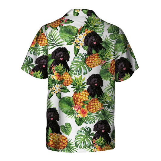 Labradoodle Tropical Pattern Hawaiian Shirt, Dog lover Hawaiian Shirt, summer gift for men and women