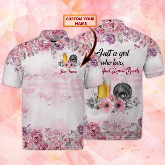 FUNSTUFFPRINT Bowls - Personalized Name 3D Polo Shirt