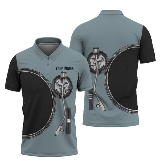 FUNSTUFFPRINT DJ 88 - Personalized Name 3D Polo Shirt